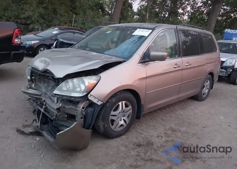 2007 Honda Odyssey Ex-L from USA, damaged, VIN 5FNRL38717B422324